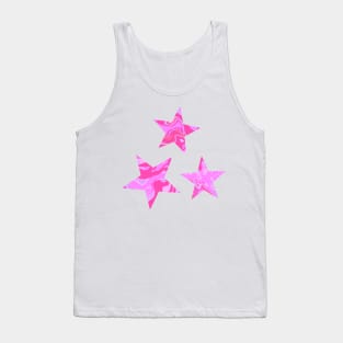 Bright pink stars Tank Top